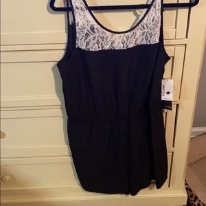 Black and white romper